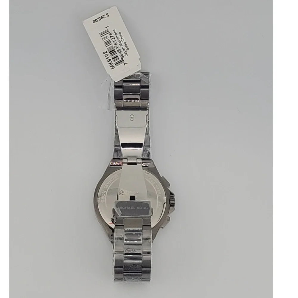 Michael Kors Men's MK9102 Gunmetal Stainless Steel Chronograph Watch New